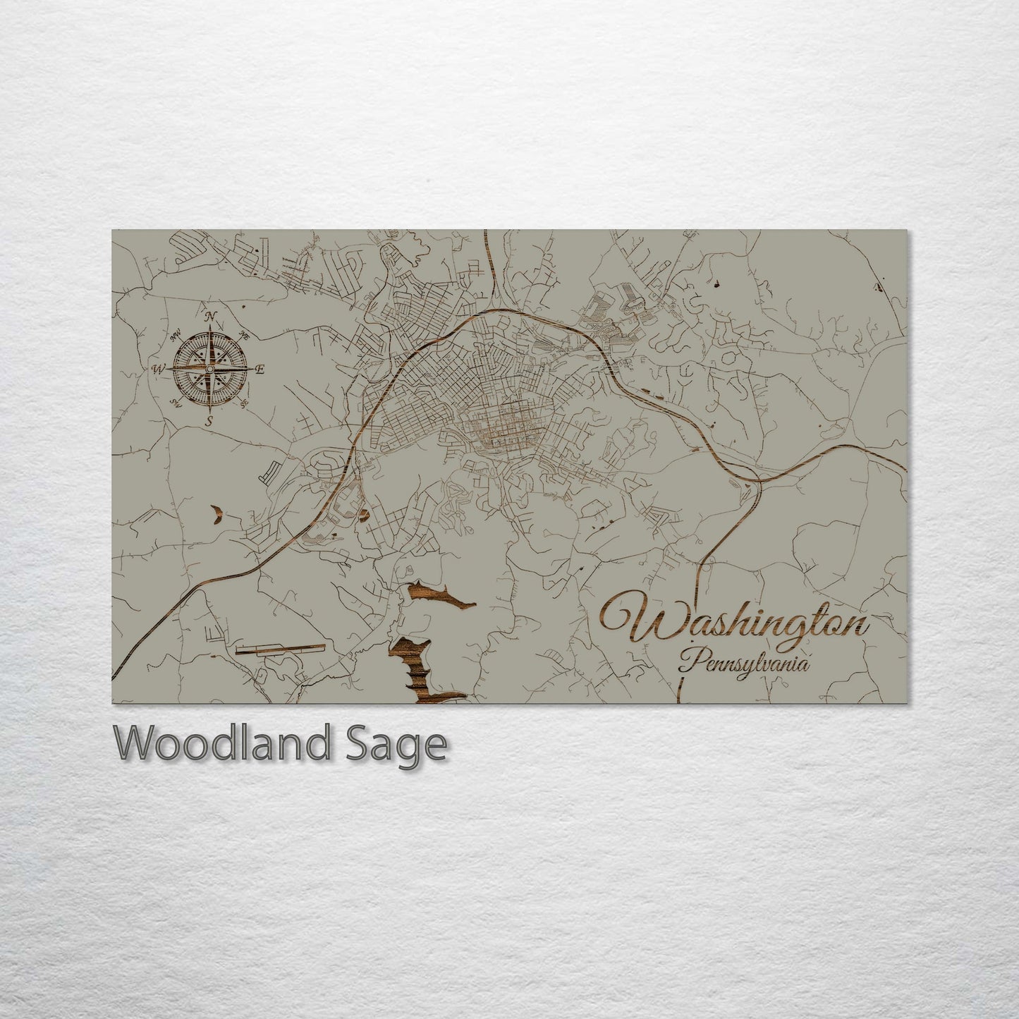 Washington, Pennsylvania Street Map