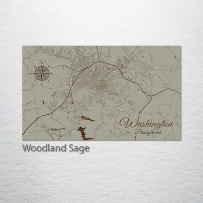 Washington, Pennsylvania Street Map