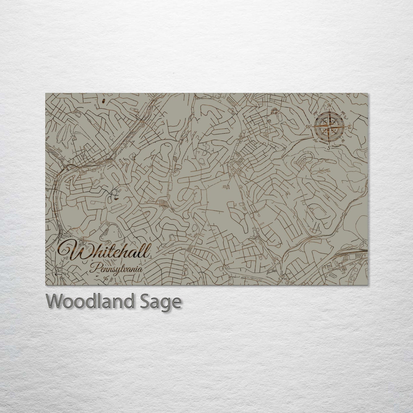 Whitehall, Pennsylvania Street Map