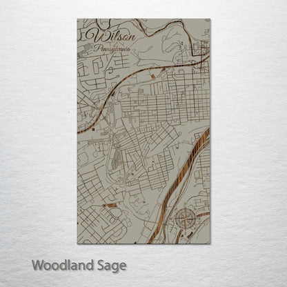 Wilson, Pennsylvania Street Map