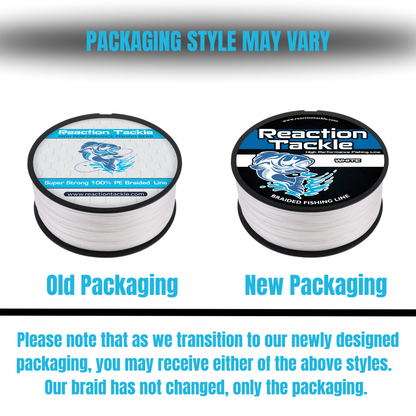 Reaction Tackle Braided Fishing Line - Multi-Color