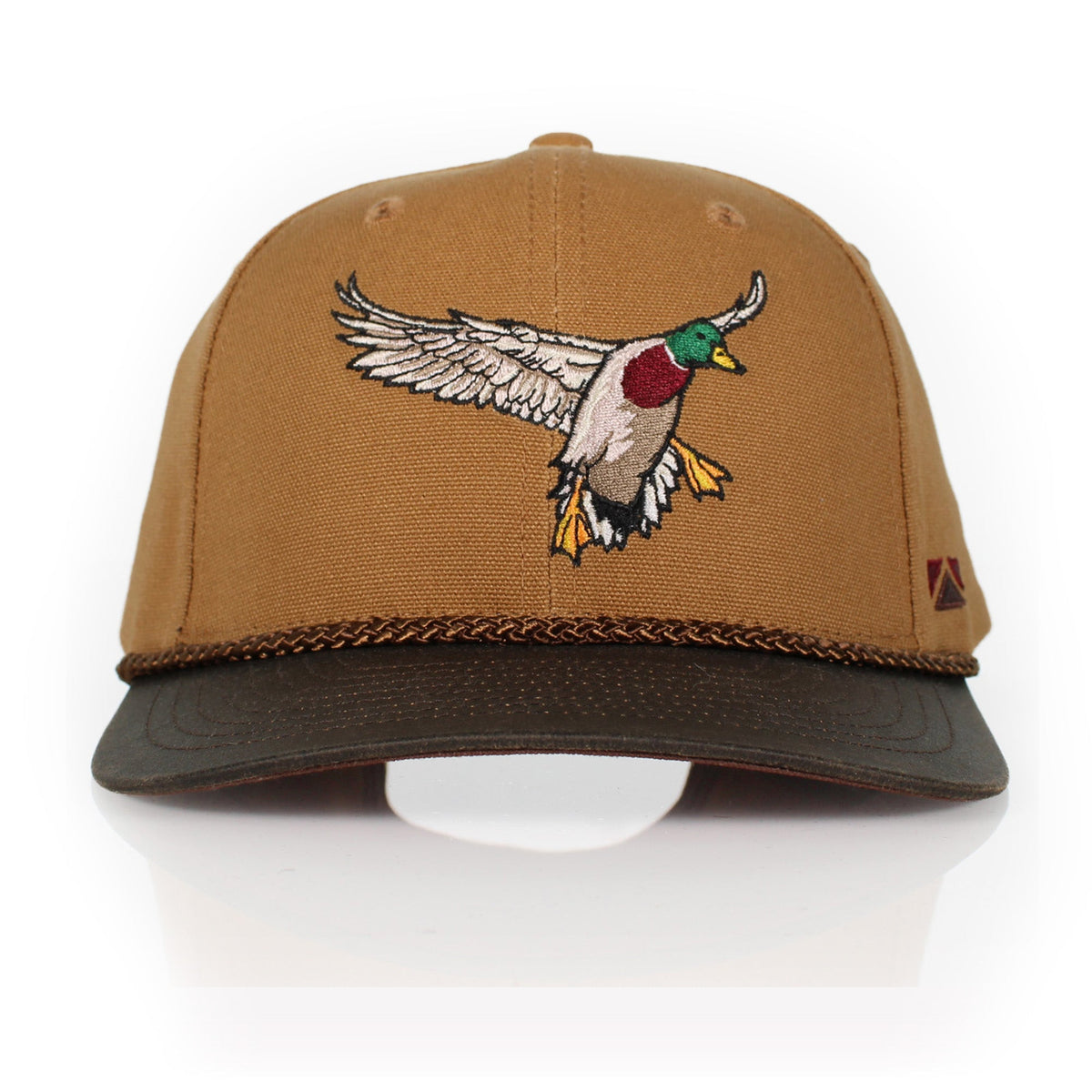 Canvas Mallard Drake Duck Hat with Wax Cloth Visor