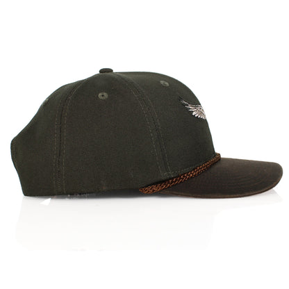 Canvas Mallard Drake Duck Hat with Wax Cloth Visor