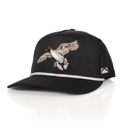 Black Pintail Performance Rope Cap