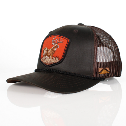 Wax Cloth Deer Patch Cap
