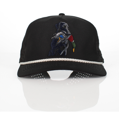 Black Lab Duck Dog 5-Panel Trucker Black