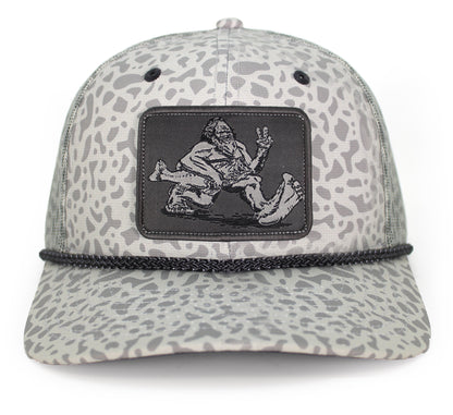 Bigfoot Bass Squatch Fishing 6-Panel Rope Cap