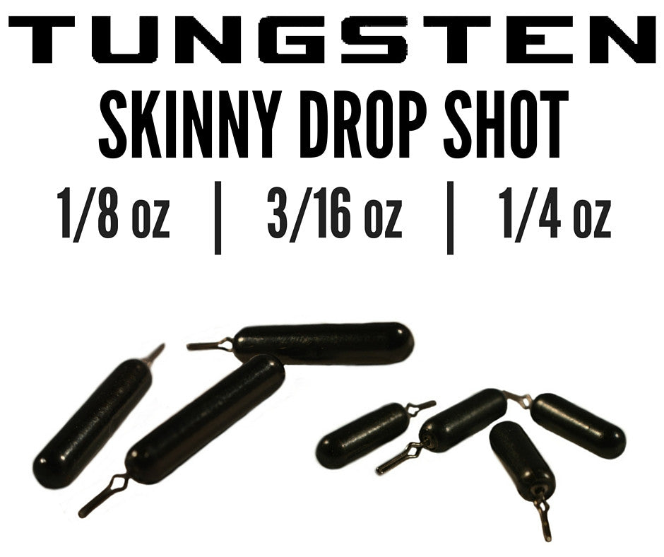 TUNGSTEN SKINNY DROP SHOT WEIGHTS