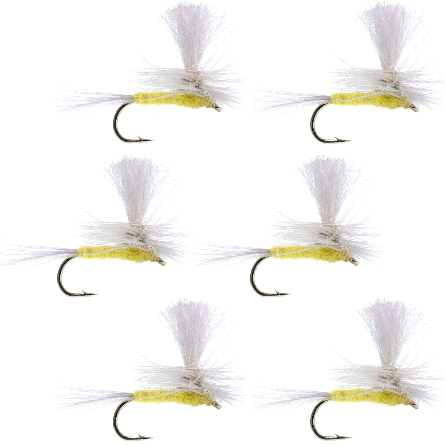 Pale Morning Dun Parachute PMD Classic Dry Fly - 6 Flies Hook Size 20