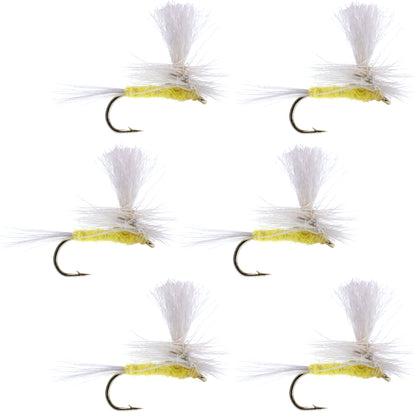 Pale Morning Dun Parachute PMD Classic Dry Fly - 6 Flies Hook Size 20