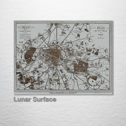 Plan de la Ville de Paris 1805 Street Map