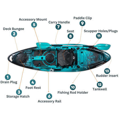 Hoodoo Element 100S Sit On Top Kayak