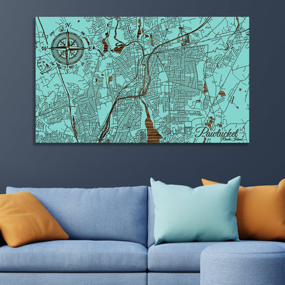 Pawtucket, Rhode Island Street Map