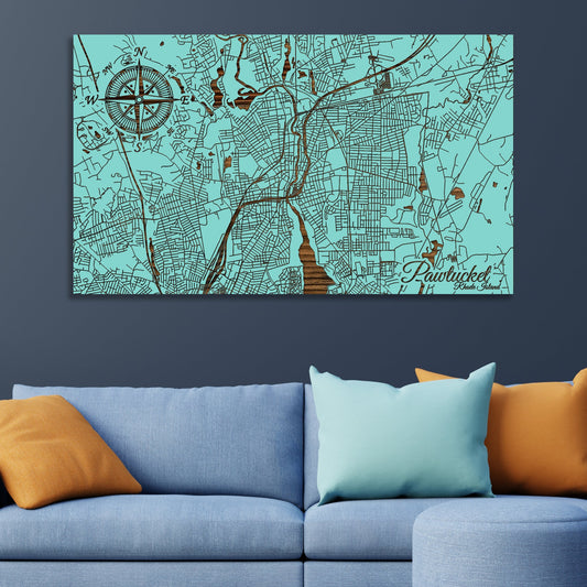 Pawtucket, Rhode Island Street Map