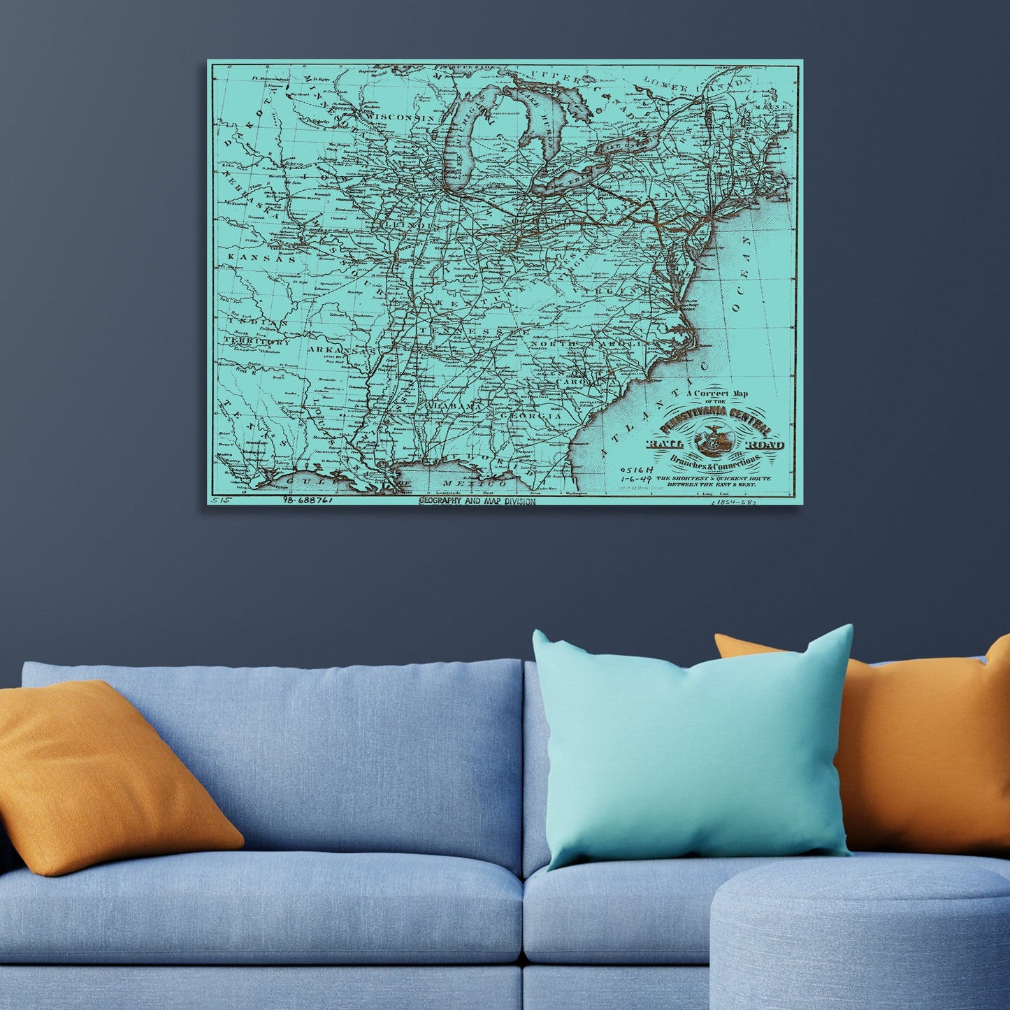 Pennsylvania Central Railroad 1854