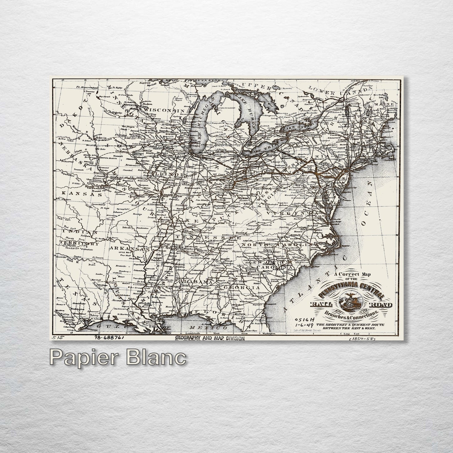 Pennsylvania Central Railroad 1854