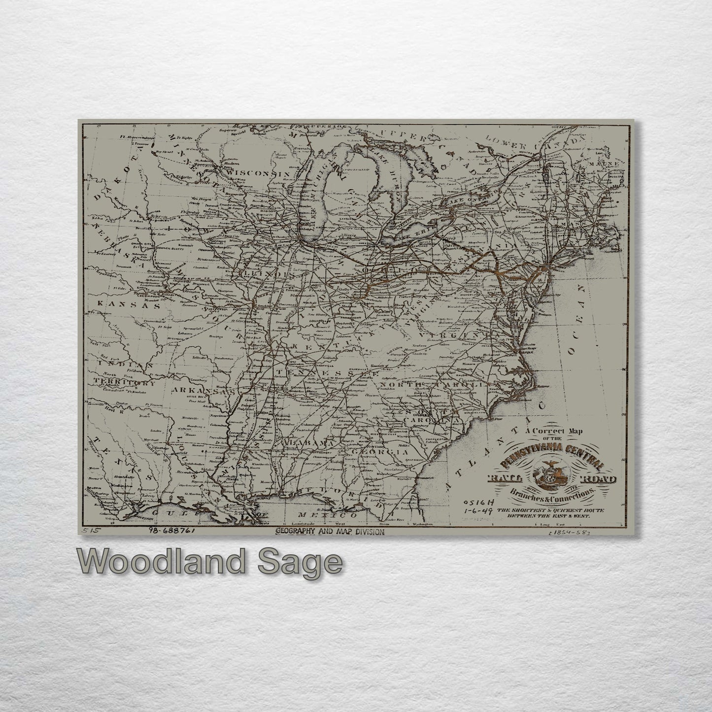 Pennsylvania Central Railroad 1854