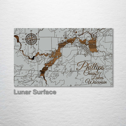 Phillips Chain O’ Lakes, Wisconsin Map