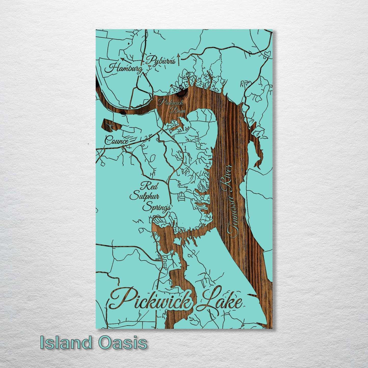 Pickwick Lake, Tennessee Street Map