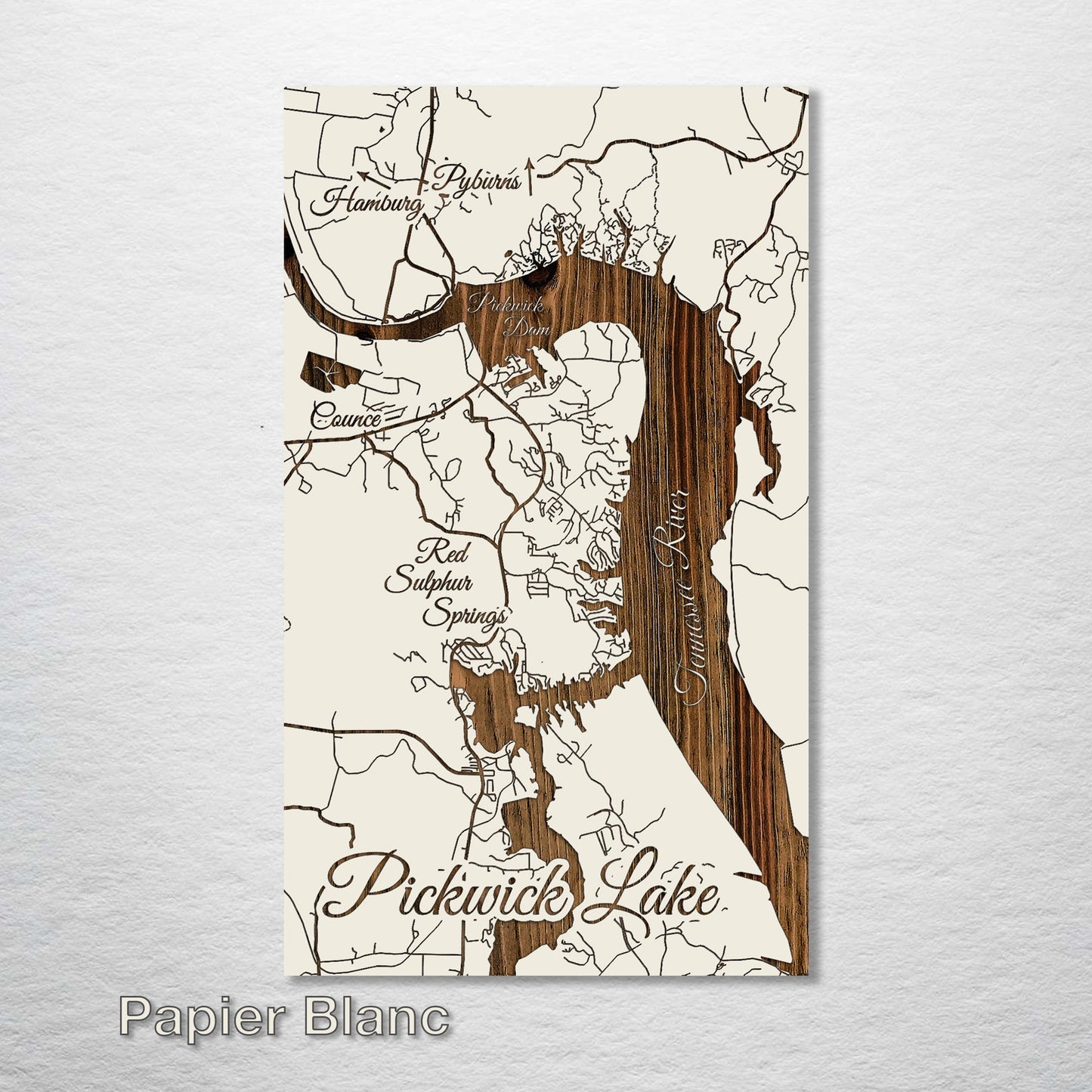 Pickwick Lake, Tennessee Street Map