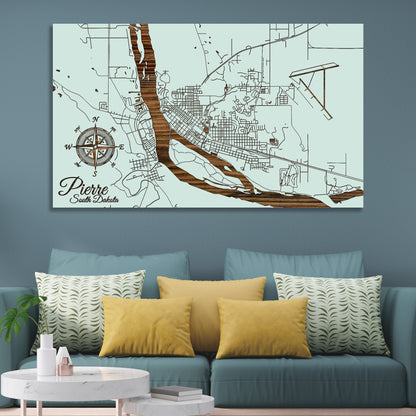 Pierre, South Dakota Street Map