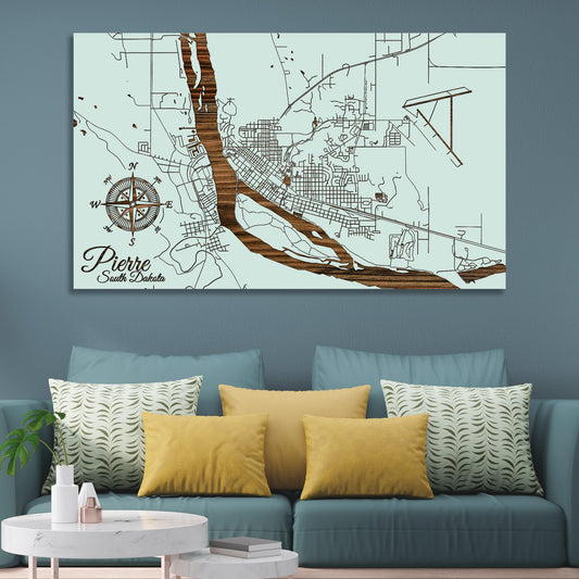 Pierre, South Dakota Street Map