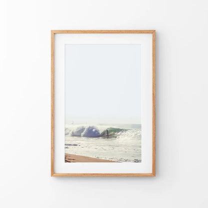 California Surfing. Coastal Waves Wall Art Print