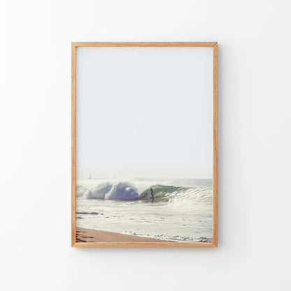 California Surfing. Coastal Waves Wall Art Print
