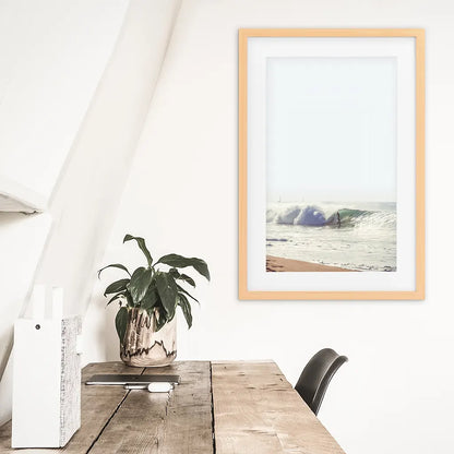 California Surfing. Coastal Waves Wall Art Print