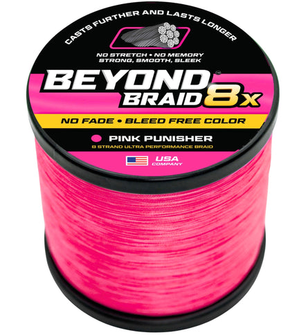 Pink Punisher 8X No Fade - Ultra Performance 8 Strand