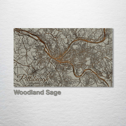 Pittsburgh, Pennsylvania Street Map