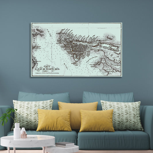 Plano de San Juan Puerto Rico