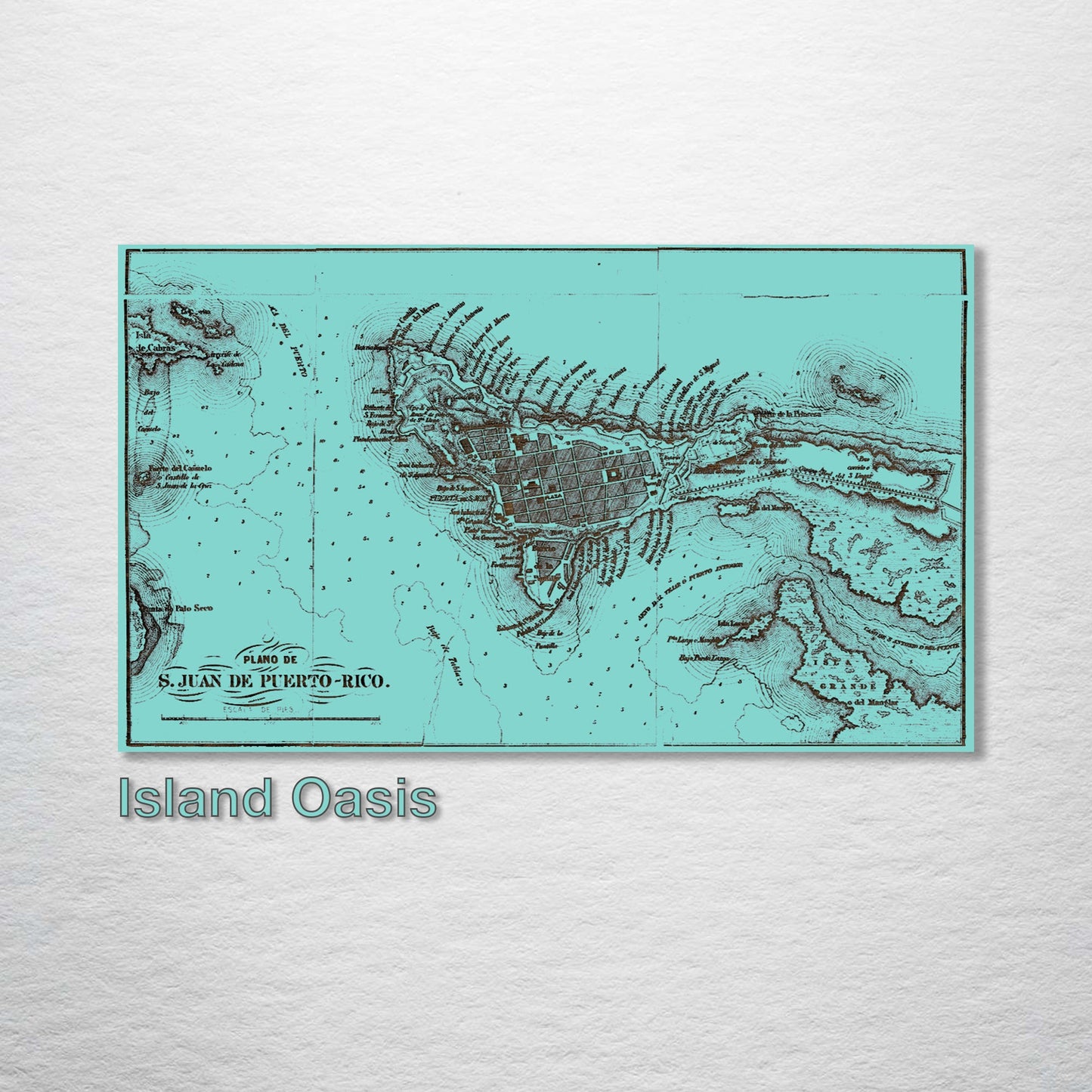 Plano de San Juan Puerto Rico