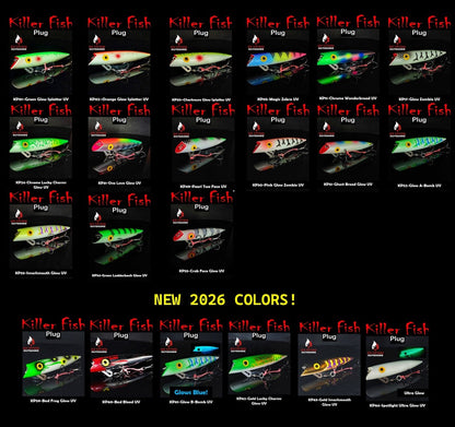 Ice Strong Outdoors - Killer Fish - Rattling TROLLING PLUG UV - NEW 2026 Colors Just Released!