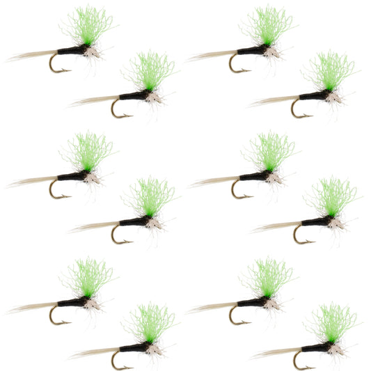 Trico Spinner High Visibility Green Post 12 Flies Hook Size 20