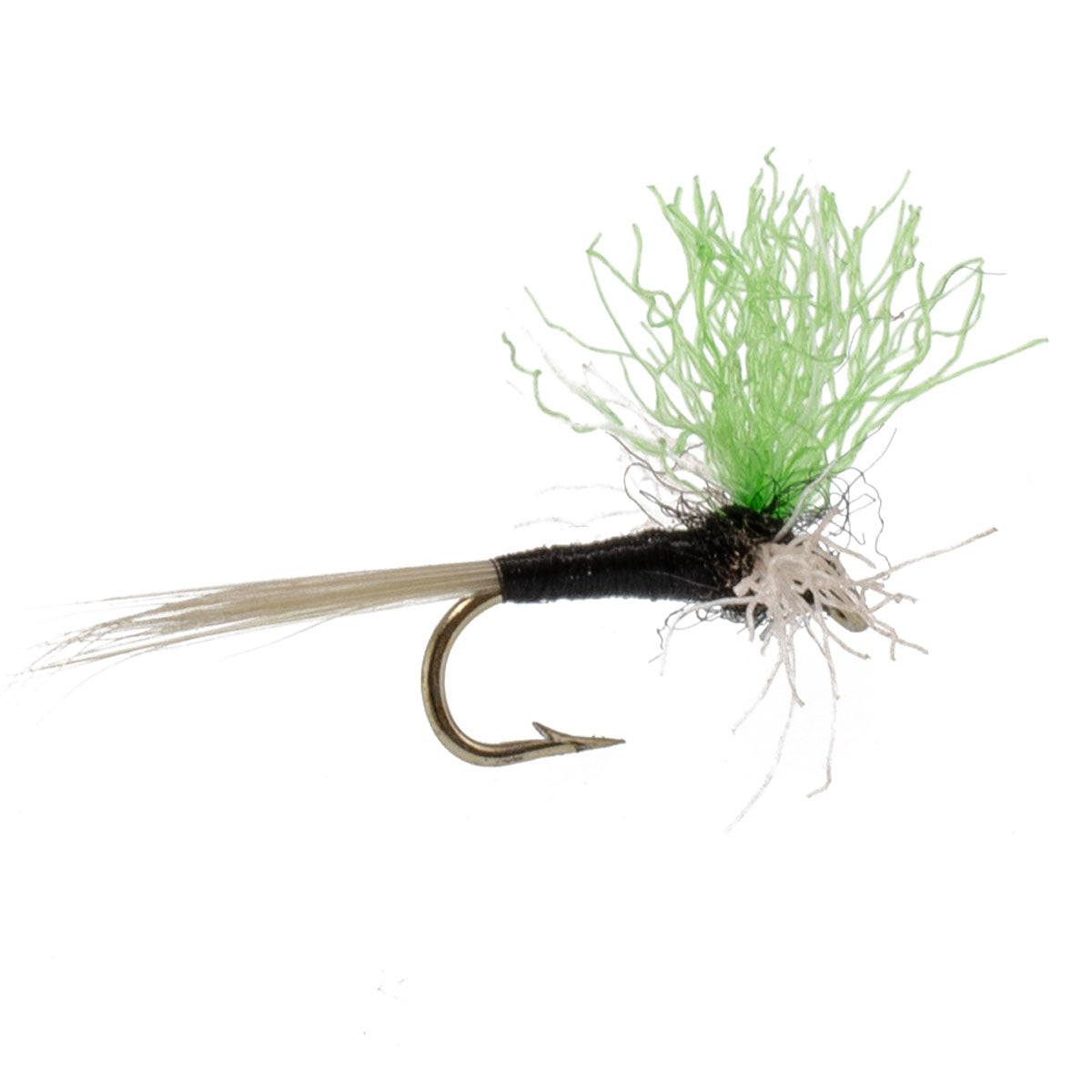 3 Pack Trico Spinner High Visibility Green Post Hook Size 22