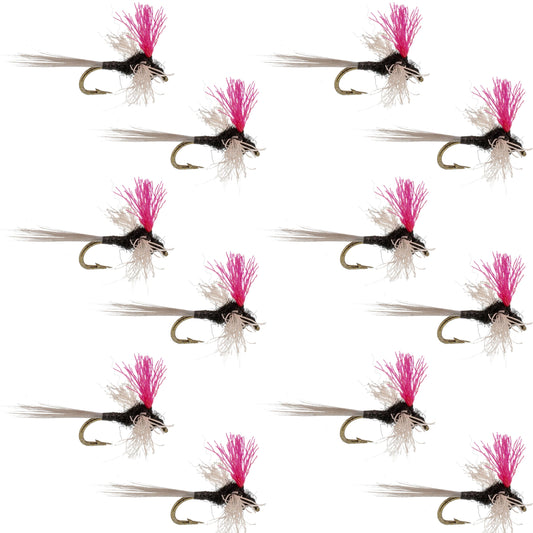 Trico Spinner High Visibility Pink Post 12 Flies Hook Size 18