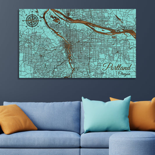 Portland, Oregon Street Map