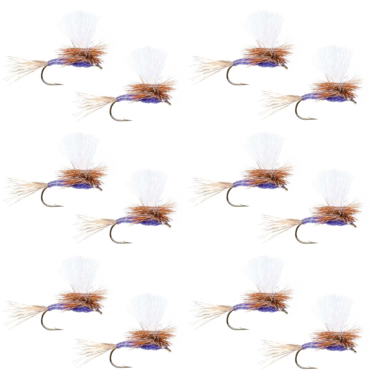 Parachute Purple Haze Dry Fly - 12 Flies Size 18