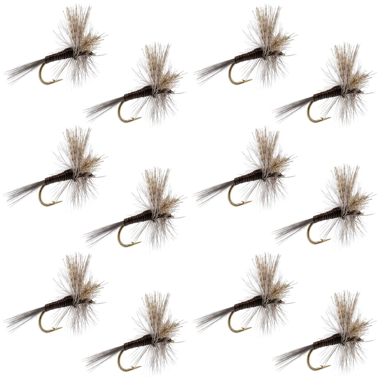 Quill Gordon Classic Dry Fly - 12 Flies Size 18