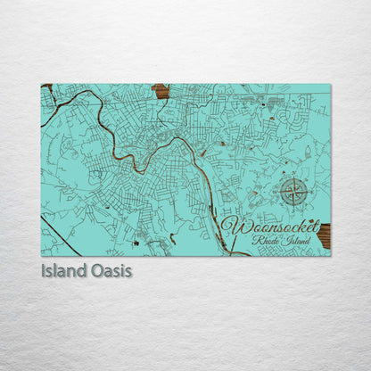 Woonsocket, Rhode Island Street Map