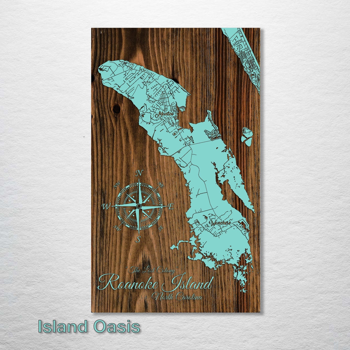 Roanoke Island, North Carolina Street Map