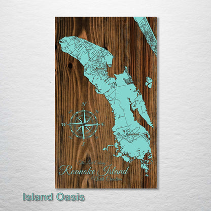 Roanoke Island, North Carolina Street Map