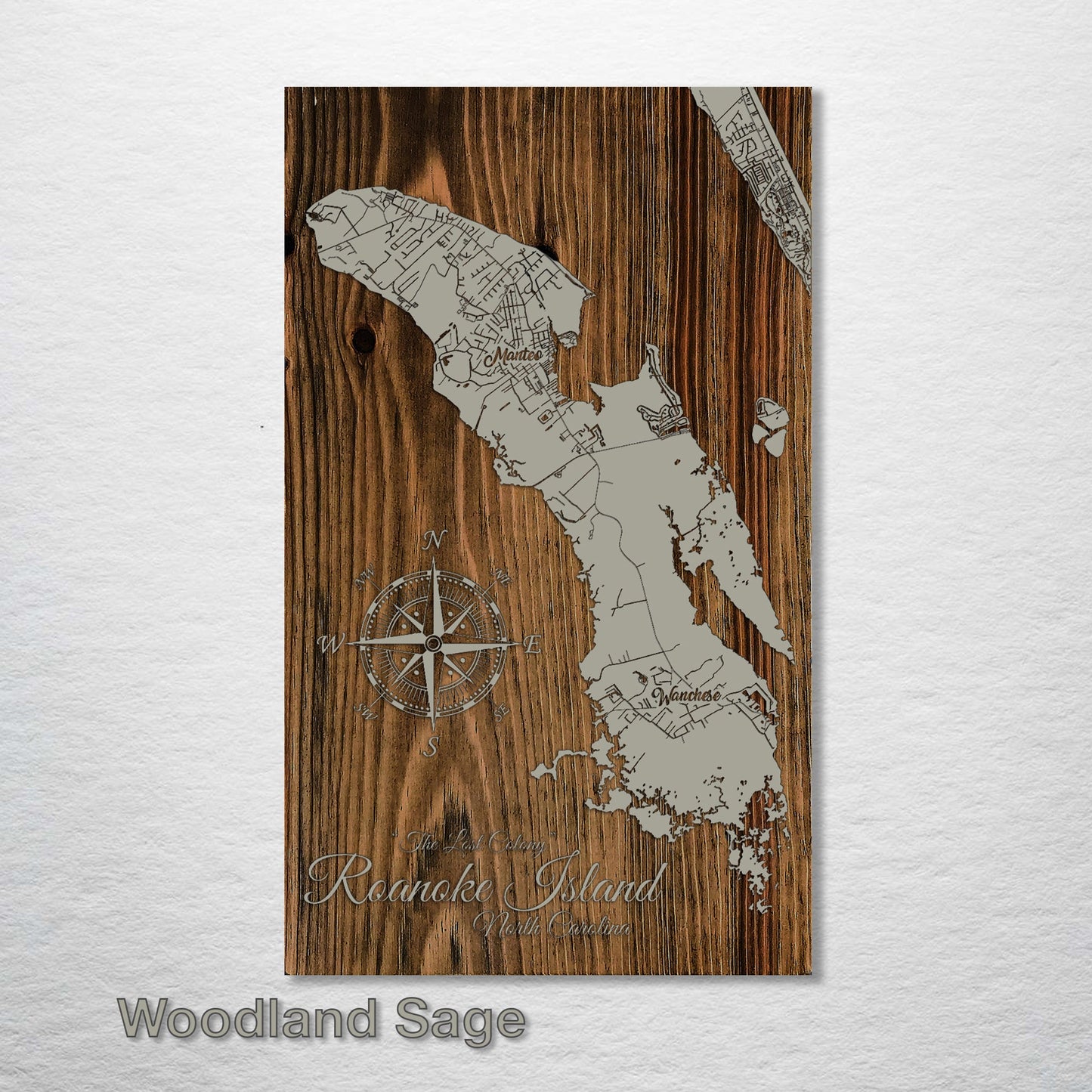 Roanoke Island, North Carolina Street Map