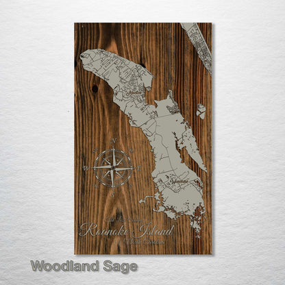 Roanoke Island, North Carolina Street Map