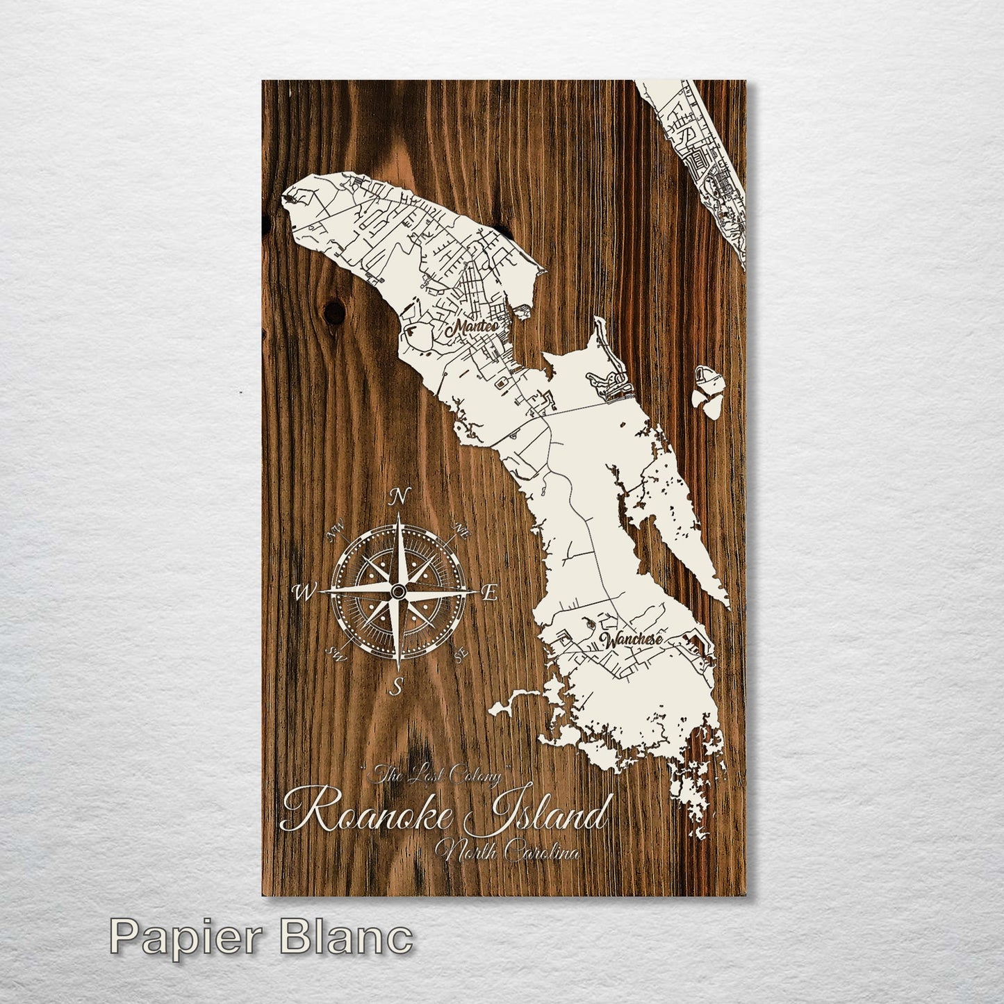 Roanoke Island, North Carolina Street Map