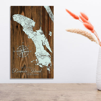 Roanoke Island, North Carolina Street Map