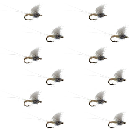RS2 Gray Emerger Midge - 12 Flies Hook Size 20