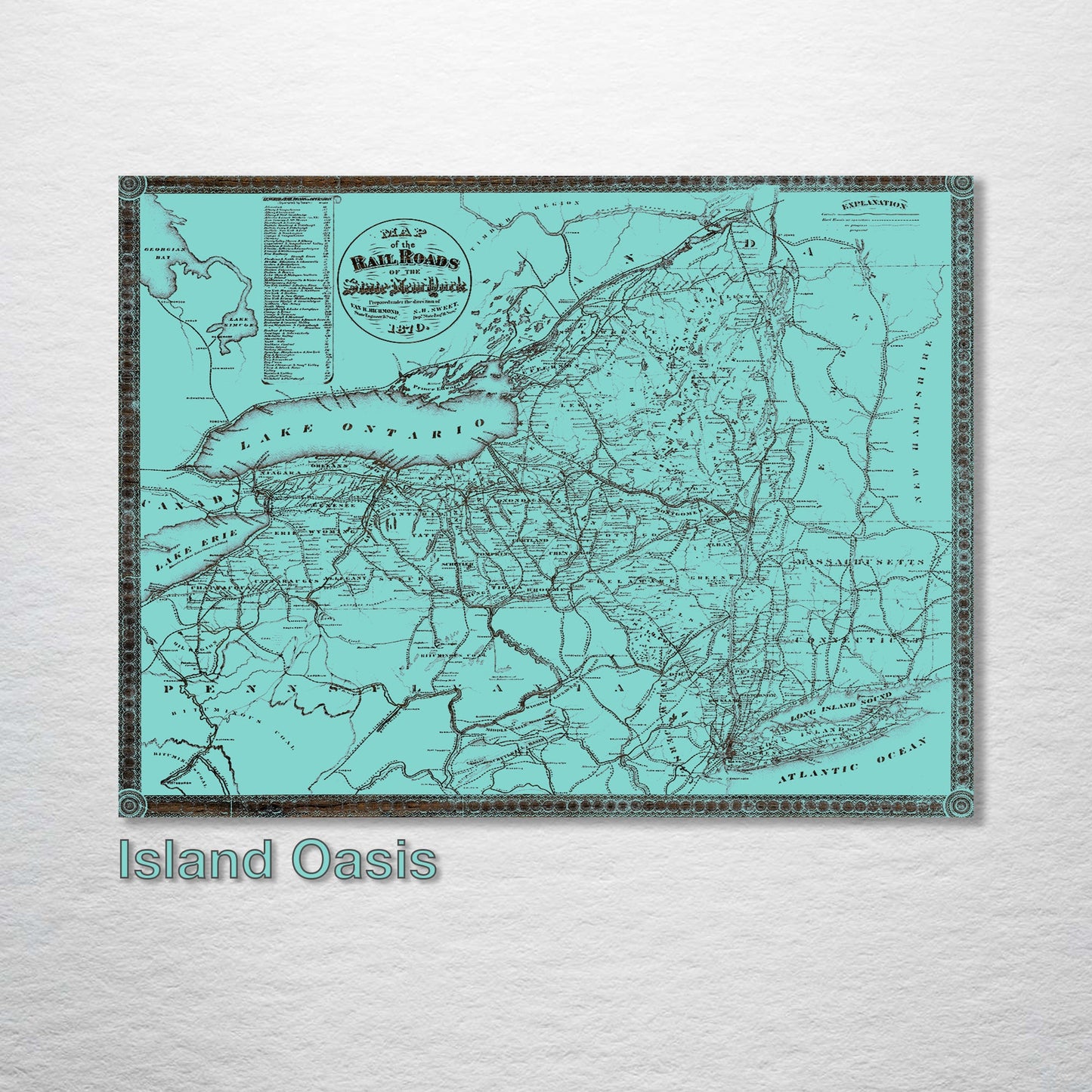 Rail Roads of New York 1870