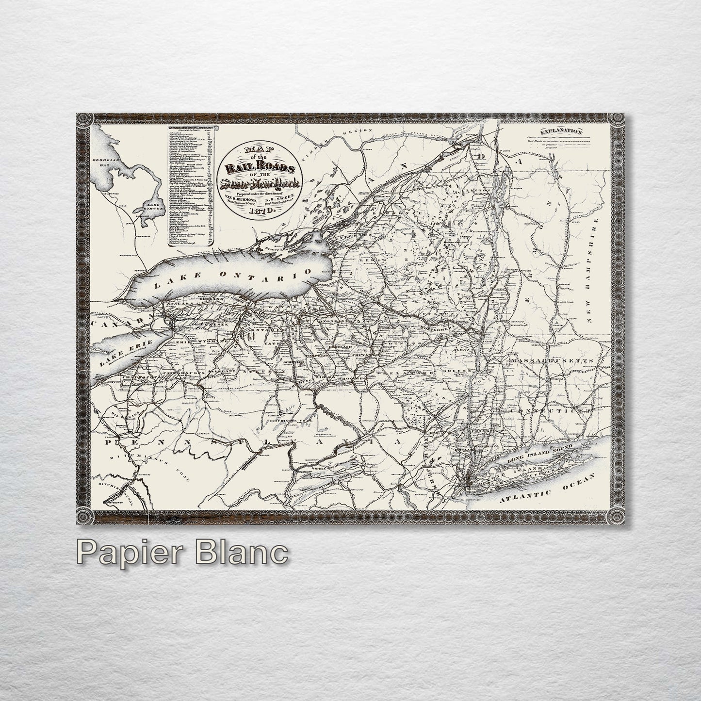 Rail Roads of New York 1870